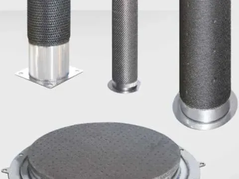 Fe-Si porous high-temperature filter elements