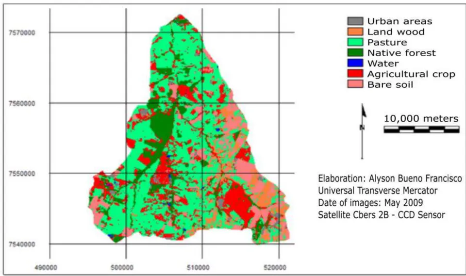 Figure 3: Map of Land Cover of the Confusion Stream's Basin (2009)