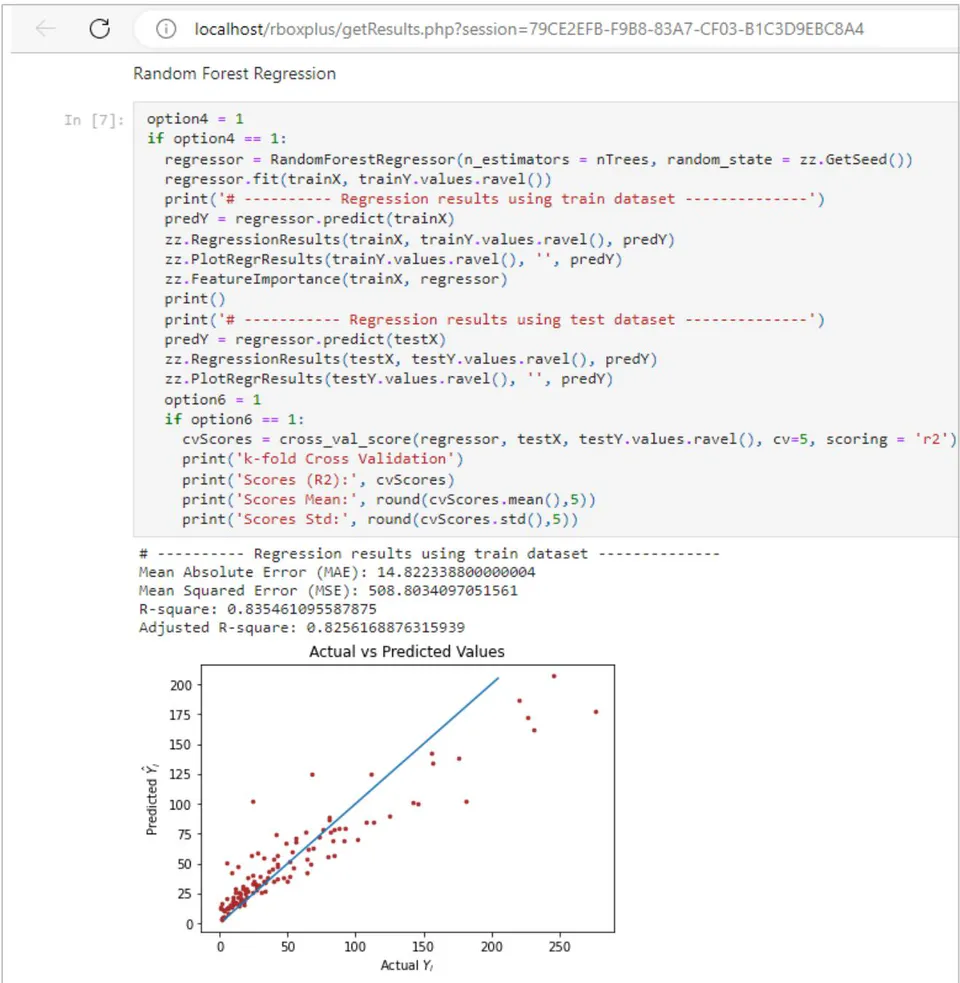 Figure 4: Rbox + Results: Jupyter Notebook