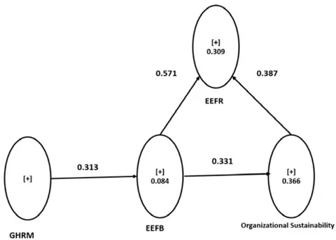 Figure 2: Strutural Equaton Model (PLS-SEM, SPSS ver 27)