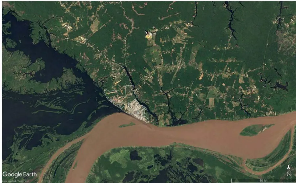 Figure 2: Map of the city and Amazon environment with hydrographic basin.
