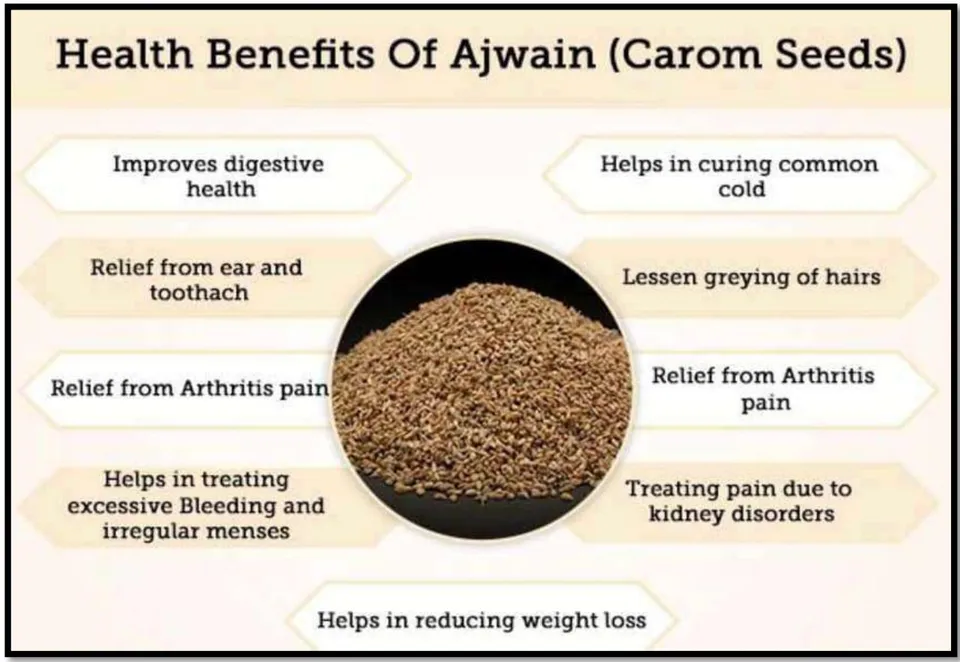 Figure 1: Health Benefits of Ajwain