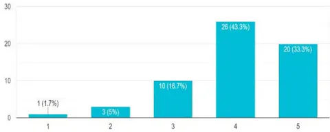 Fig. 6: Overall staff rating