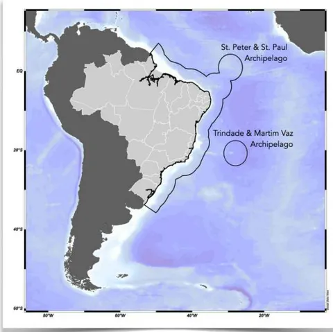 Figure 1: Remote Marine Protected Areas in Brazilian EEZ.