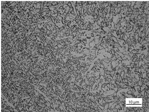 Fig. 1: Weld metal microstructure optical metallography of specimen No0