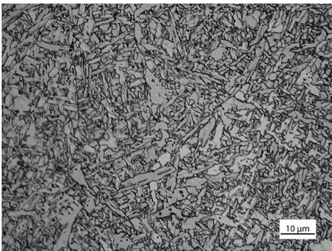 Fig. 2: Weld metal microstructure optical metallography of specimen No4