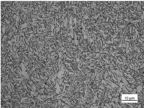 Fig. 3: Weld metal microstructure optical metallography of specimen No6