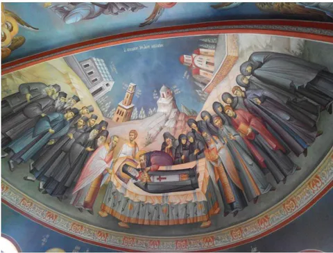 Fig. 1: The Assumption of St. Nektarios of Aegina. Author's photo.