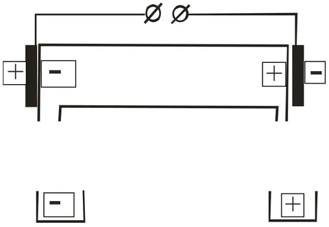 Fig. 4: Electrostatic generator with the forced polarization