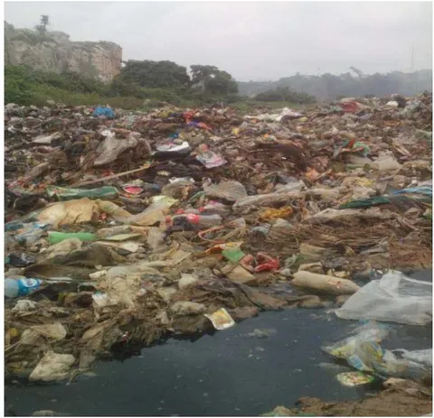 Figure 2: Leachate collection point from Saje dumpsite