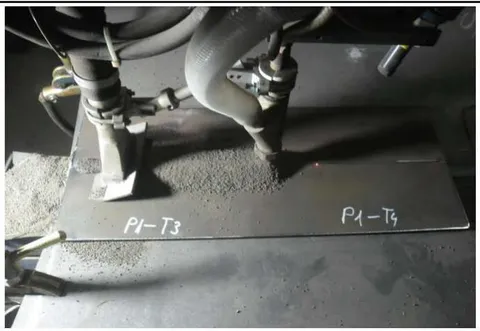 Figure 2: The Process of Submerged ARC Welding Samples in the Industry