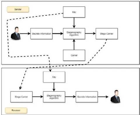 Fig. 2: Overview of Steganography