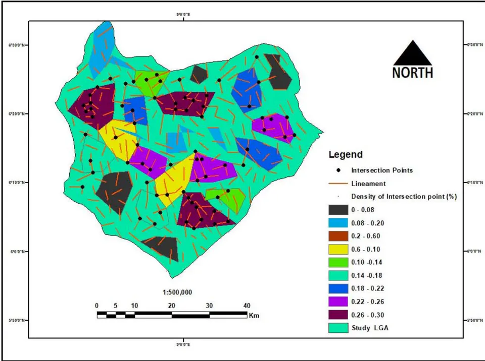 Figure 10: Slope Model of map Boki, the study area