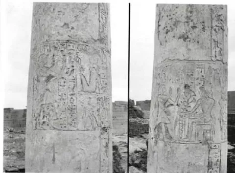 Figure 4: The reliefs of the column n.61 in 1930, (photo by University of Chicago).