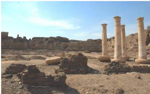 Figure 11: The conditions of the old mud brick and stone columns walls before restoration.