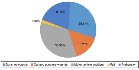 Figure 2: Graph showing division due to trauma