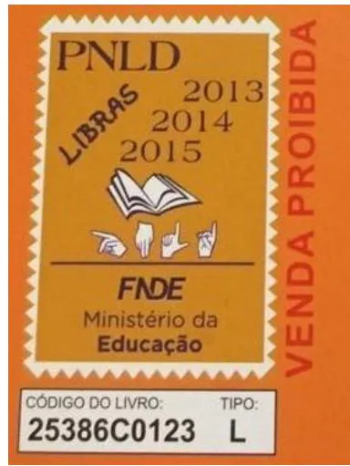 Figure 1: Cover of the PL Textbook from the Porta Aberta Collection — PNLD Stamp Detail
