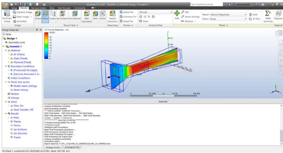 Figure 34: Aluminium components and glass test section