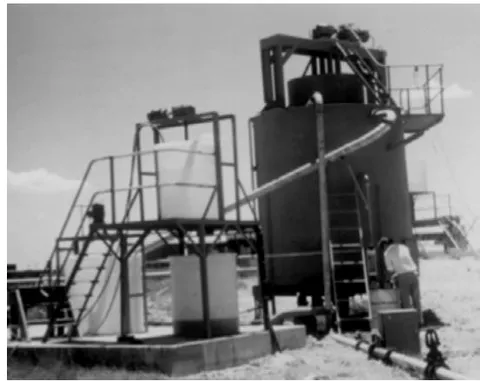 Figure 20: Installation of the pilot HR clarifier at the RWB Zuikerbosch waterworks