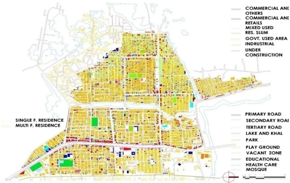 Figure 5: Land use map of Uttara
