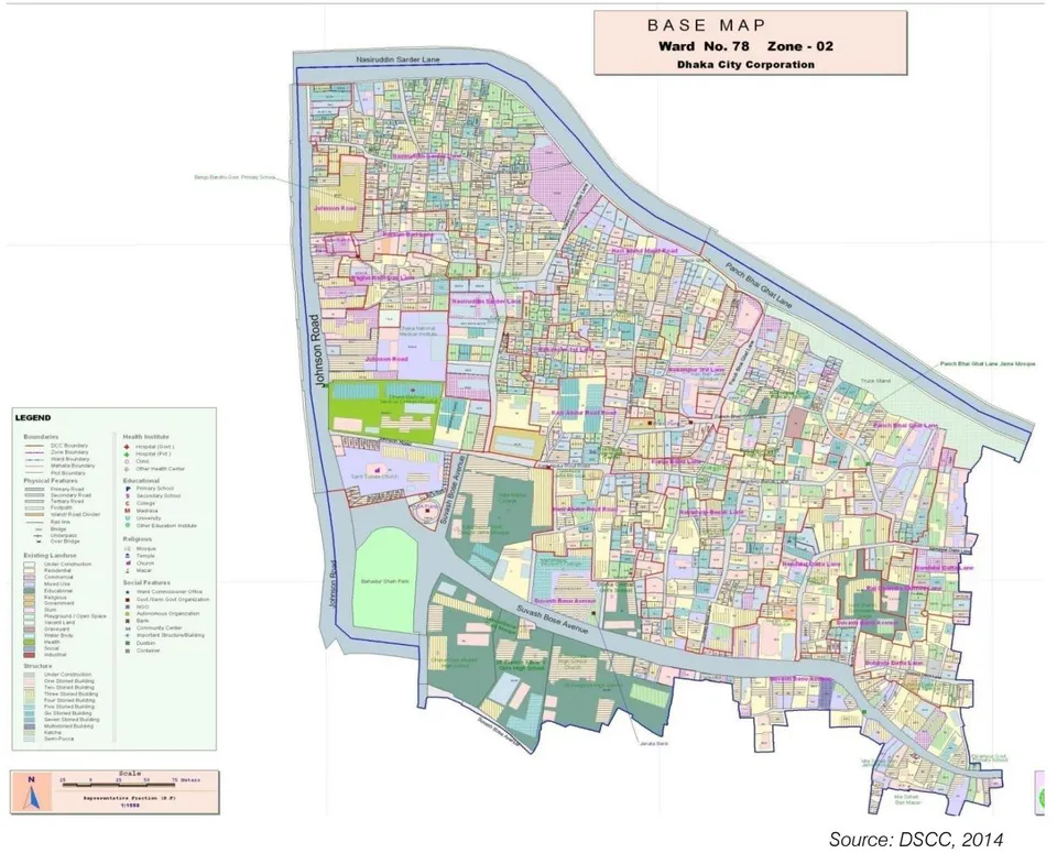 Figure 24: Land use map of Luxmi Bazaar