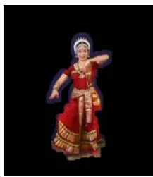 Fig. 2: Segmented frames of Kathak dance