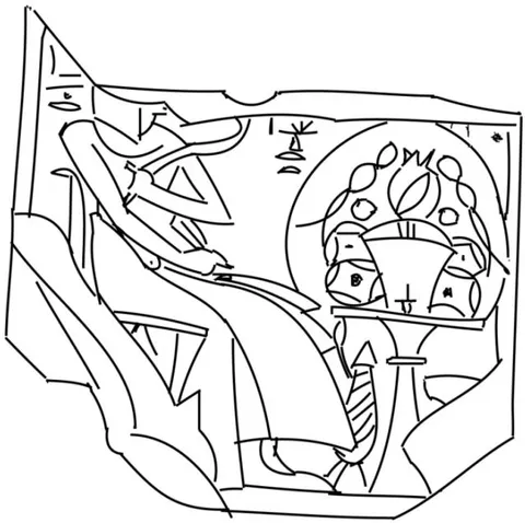 Fig.1: A Ramesside stela fragment No.4286 (photograph courtesy of Cairo Agricultural Museum)