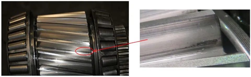 Fig. 13: The contact press of the helical gears