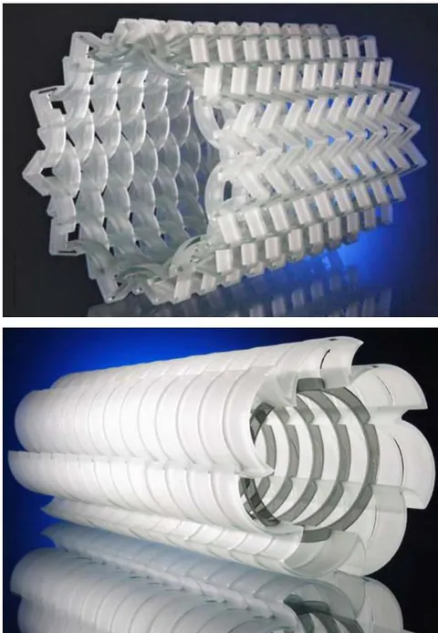 Figure 21: Samples of AWJ-cut glass art pieces