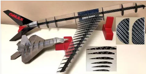 Figure 12: Two AWJ-cut 3D model aircraft assembled from 2D components (Liu et al., 2018a)
