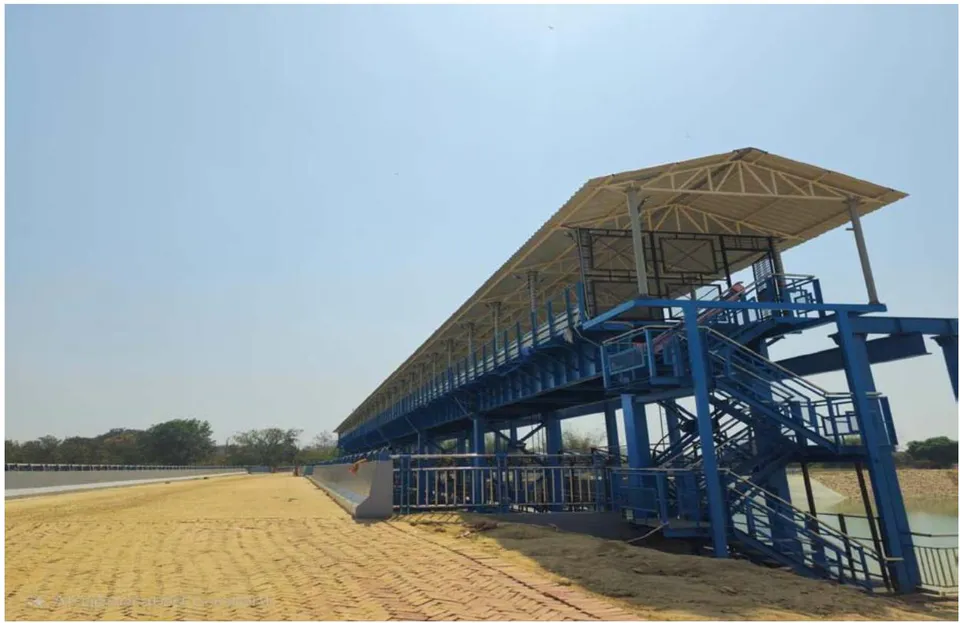 Figure 1: Photograph of the Rohin Barrage