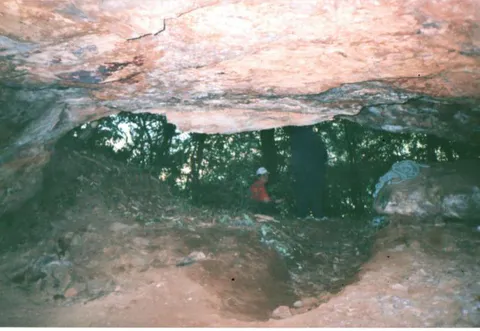 Imagens do interior da Caverna.