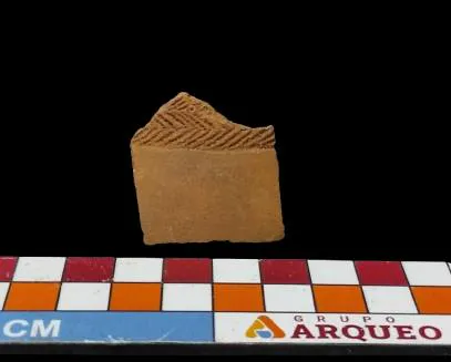 Nº do tombo: M.C. 15. Largura: 3,2cm. Comprimento: 3,3cm. Espessura:0,5cm. Peso: 9g.
