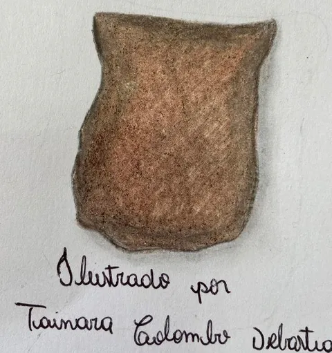 Desenhos e representações rupestres - painel 4