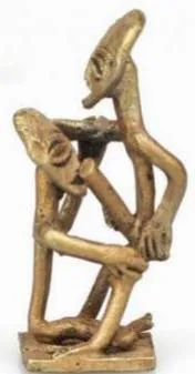 Figure 16: Akan erotic gold-weight for sale online. Private Collection. F.d.G in NL/Tribal Art Treasures