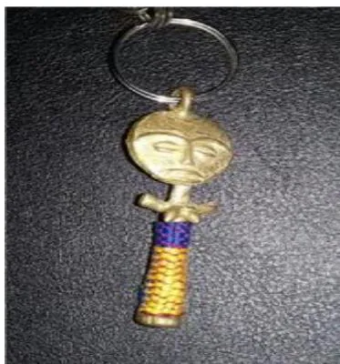 Figure 14: Akan gold-weight used as a keyholder. Image by the researcher