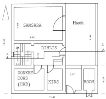 Figure 7: Ground Plan of Al-Nagahy House [26]