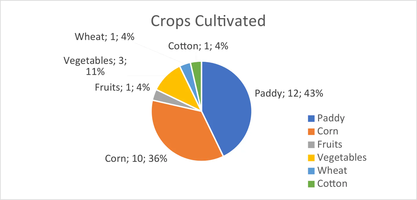 Crops Cultivated by Respondents