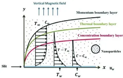 Figure 1: The Physical model and coordinate system.