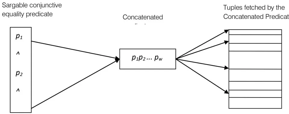 Figure 4: Tuples Returned by the Concatenated Predicate