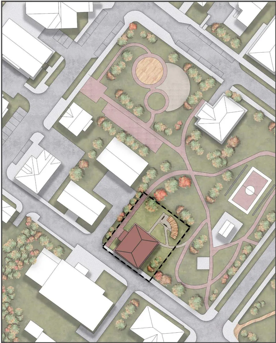 Figure 12: The Project Master Plan of the Educational Institution Block. Author: Diana Sycheva.