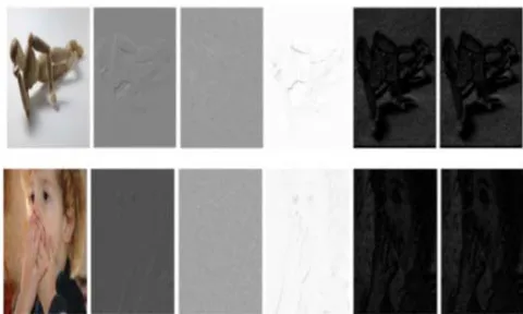 Fig. 7: Reference Image, Distorted Image (Gray Scale), Error Map, Reliability Map, Perceptual Error Map, and Sensitivity Map
