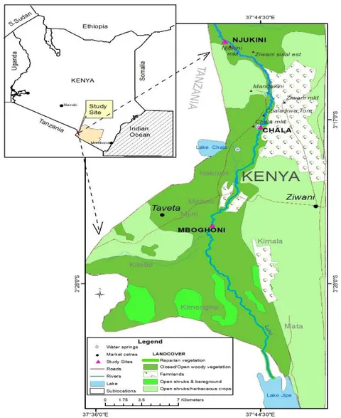 Figure 1: Location of study sites