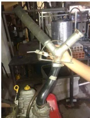 Figure 2: The Y shaped mixture air/gas controller
