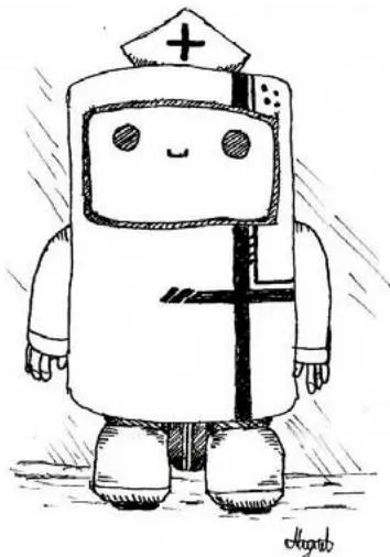 Figure 9: Design of the totem robot, created by the artist Miguel Furtado