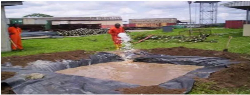 Figure 2: Linned Trench for Containment