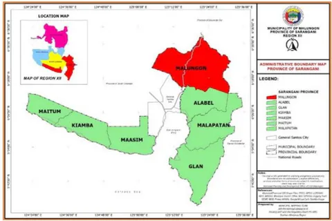 Figure 2: Map of Sarangani Province