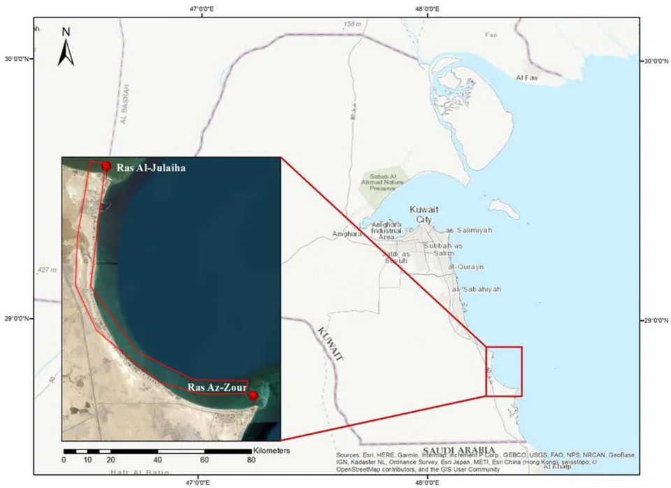 Fig. 1: Location map of the study area (Source: Esri).