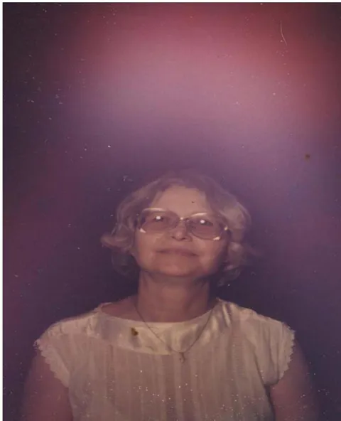 Fig. 1: Kirlian Photography of the author's aura in 1991