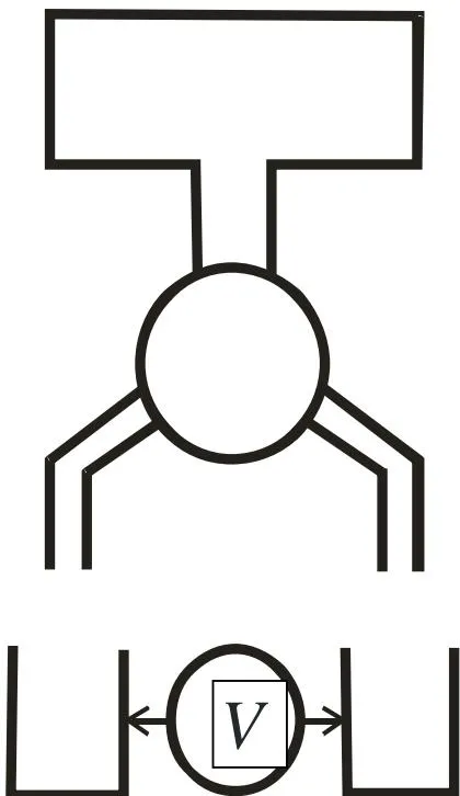 Fig. 7: Schematic of electrostatic generator with the magnetic separation of the charges